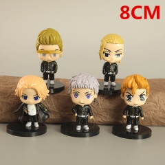 5PCS/SET 8CM Tokyo Revengers PVC Anime Figure Toy (Opp Bag)