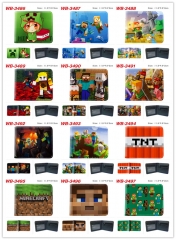 17 Styles Minecraft Cosplay Decoration Cartoon Character Anime PU Wallet Purse