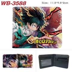 My Hero Academia/Boku No Hero Academia Cosplay Decoration Cartoon Character Anime PU Wallet Purse