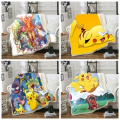 40 Styles 2 Sizes Pokemon Double Layer Anime Blanket
