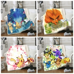40 Styles 2 Sizes Pokemon Double Layer Anime Blanket
