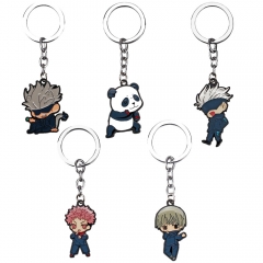 5 Styles Jujutsu Kaisen Cosplay Cartoon Alloy Keychain