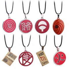 8 Styles Naruto Cosplay Cartoon Alloy Necklace