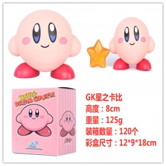 GK KIDULT 星之卡比系列第一弹卡比手办公仔摆件，一件120个，高约8cm，外盒尺寸12X9X18cm，重量125g