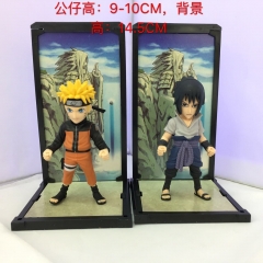 9CM Naruto Uchiha Sasuke Model Toy PVC Anime Figure (2PCS/SET)