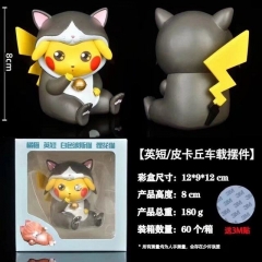 8CM Pokemon Pikachu Cos Felinae Model Toy Anime PVC Figure