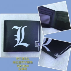 Death Note Cartoon Pattern Anime PU Wallet Purse