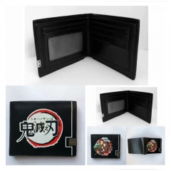 2 Styles Demon Slayer: Kimetsu no Yaiba Cartoon Pattern Anime PU Wallet Purse