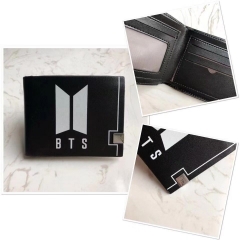 K-POP BTS Bulletproof Boy Scouts Cartoon Pattern Anime PU Wallet Purse