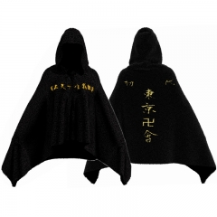 东京复仇者cos服 初代总长法兰绒绣花字样披风披肩cosplay现货