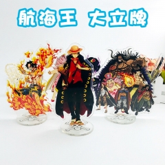 39 Styles One Piece Cartoon Two Sides Laser Design Acrylic Anime Standing Plates