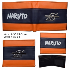 2 Styles Naruto Cosplay Hot Cartoon PU Anime Wallet Bifold Coin Purse