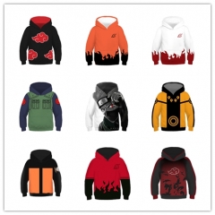 15 Style Naruto Cartoon For Children Anime Hooded Hoodie