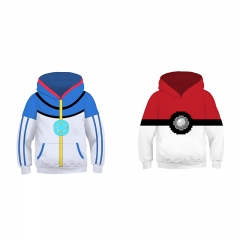 2 Style Pokemon Cartoon For Children Anime Hooded Hoodie