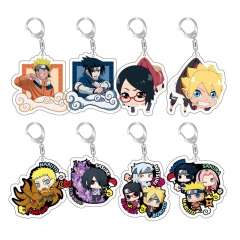 21 Styles Naruto Cartoon Keychain Anime Acrylic Keychain