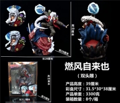 火影燃风自来也公仔手办，双头雕，现高39厘米，重3300克，一件8个