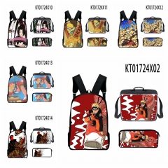 14 Styles Naruto 3D Digital Print Backpack Shoulder Bags and Pencil Bag Set