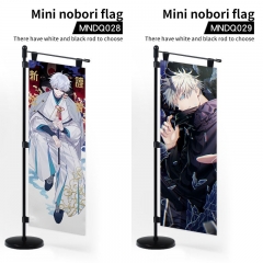2 Styles Jujutsu Kaisen Satin Material Decorative Anime Mini Flag