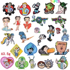 27 Styles Star War Popeye Toy Story Decorative Cute Pattern Anime Cloth Patch