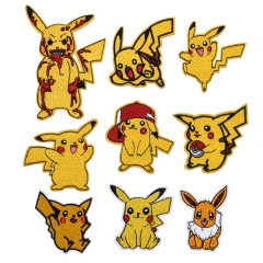 19 Styles Pokemon Pikachu Decorative Cute Pattern Anime Cloth Patch