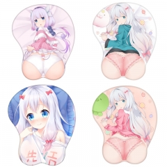 4 Styles Eromanga Sensei/Izumi Sagiri 3D Breast Sexy Mouse Pad Silicone Wrist