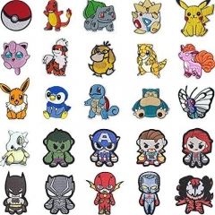11 Styles Pokemon Toy Story Cars Decorative Cute Pattern Anime Cloth Patch Set