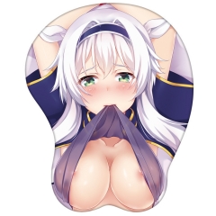 Rokudenashi Majutsu Koushi to Akashic Records 3D Breast Sexy Anime Mouse Pad Silicone Wrist