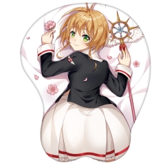 Card Captor Sakura 3D Breast Sexy Mouse Pad Silicone Wrist