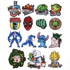 15 Styles Dragon Ball Z Lilo & Stitch Captain America Decorative Cute Pattern Anime Cloth Patch