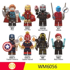 WM6056复联4电影系列积木人仔 鹰眼托尔拼装积木儿童玩具