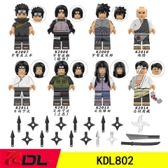 8 Styles 4.5CM Naruto ABS Cartoon Model Anime Miniature Building Blocks (Opp Bag)
