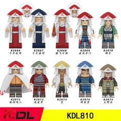 10 Styles 4.5CM Naruto ABS Cartoon Model Anime Miniature Building Blocks (Opp Bag)