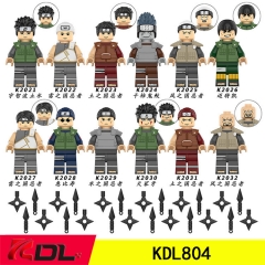12 Styles 4.5CM Naruto ABS Cartoon Model Anime Miniature Building Blocks (Opp Bag)