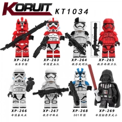 科睿KT1034星战人仔铁拳军团震击队拼装儿童积木玩具