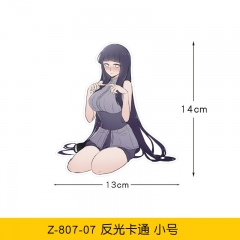 二次元火影忍者JDM汽车贴纸反光后窗油箱盖电动车电脑贴纸