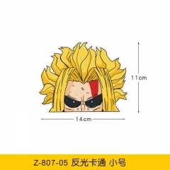 二次元我的英雄学院JDM汽车贴纸反光后窗油箱盖电动车电脑贴纸