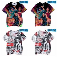 10 Styles Demon Slayer: Kimetsu no Yaiba Cosplay 3D Digital Print Anime T-shirt For Kids