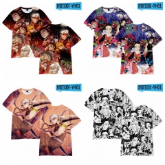 10 Styles Demon Slayer: Kimetsu no Yaiba Cosplay 3D Digital Print Anime T-shirt