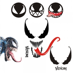 车身贴Venom毒液表情汽车贴纸个性摩托车电动车反光车贴