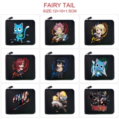 9 Styles Fairy Tail Cosplay Decoration Cartoon Character Anime PU Wallet Purse
