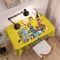 25 Styles Pokemon Picachu Polyester Printed Waterproof 3D Anime Tablecloth Cover (130*180cm)