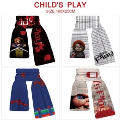 4 Styles Child's play Cartoon Anime Plush Scarf (25*160CM)