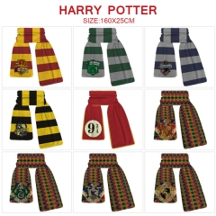 9 Styles Harry Potter Cartoon Anime Plush Scarf (25*160CM)