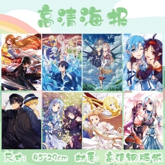Sword Art Online | SAO Printing Anime Paper Posters (8pcs/set)