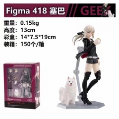 13cm Fate Stay Night 418# Figma Saber Altria Pendragon Cartoon Character PVC Anime Action Figure Toys