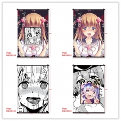 16 Styles Ahegao Waterproof Anime Wallscrolls Game Cosplay Cartoon Wall Scrolls Decoration 60*90cm