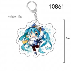 3 Styles  Hatsune Miku Anime Acrylic Keychain