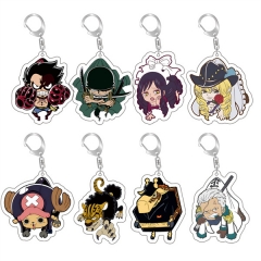 12 Styles One Piece Anime Acrylic Keychain