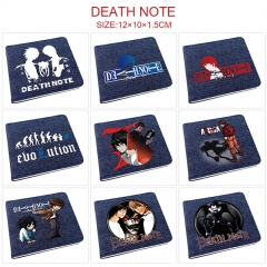 11 Styles Death Note Cosplay Decoration Cartoon Character Anime PU Wallet Purse