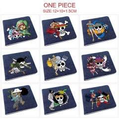 14 Styles One Piece Cosplay Decoration Cartoon Character Anime PU Wallet Purse